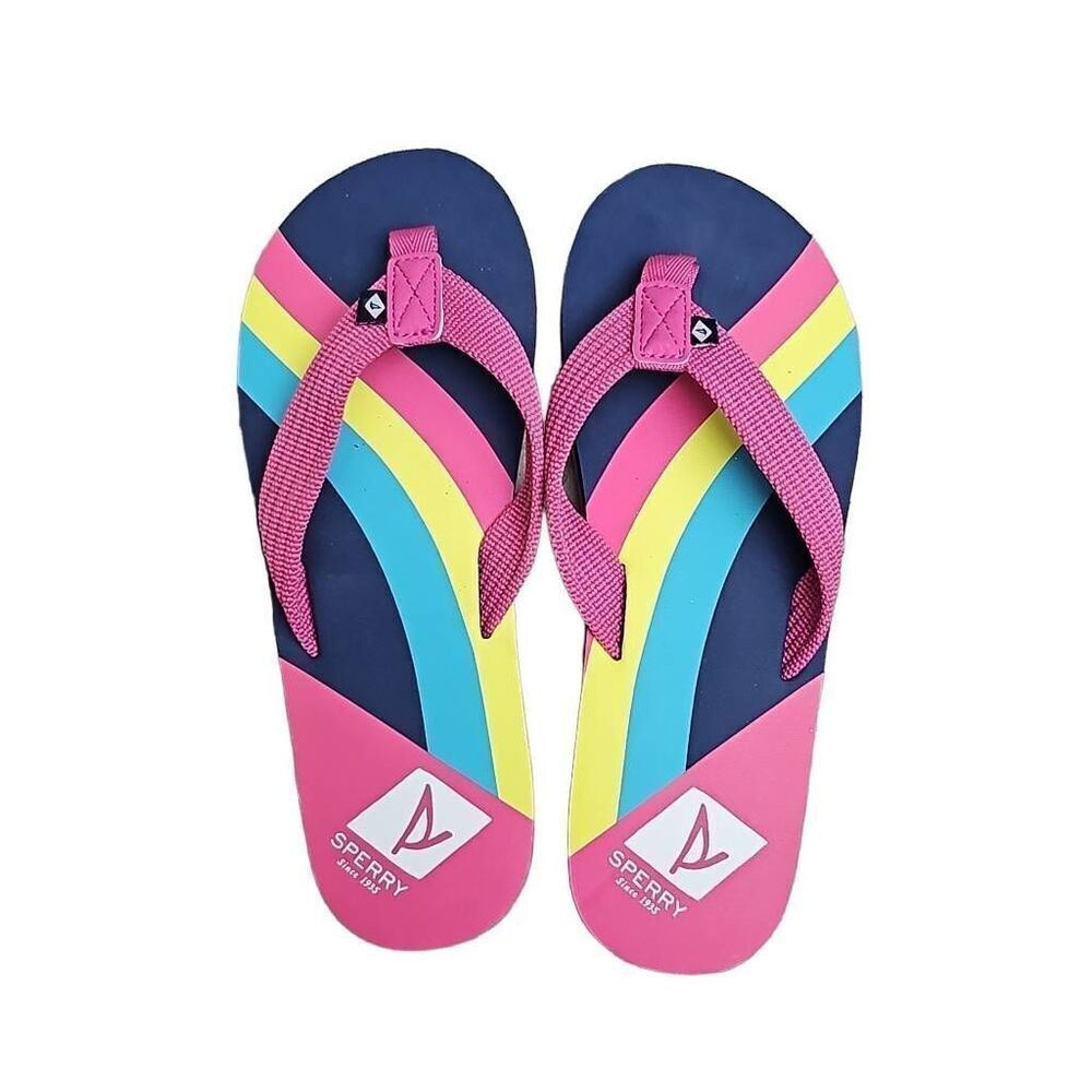Sperry Pink Flip flops NEW Youth Size 1